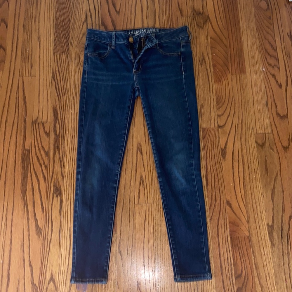 Dark Wash American Eagle Jeggings